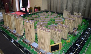 东方红·龙建小区规划沙盘