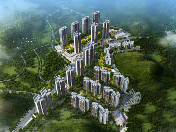 仁山杜鹃山谷楼盘建筑物外景