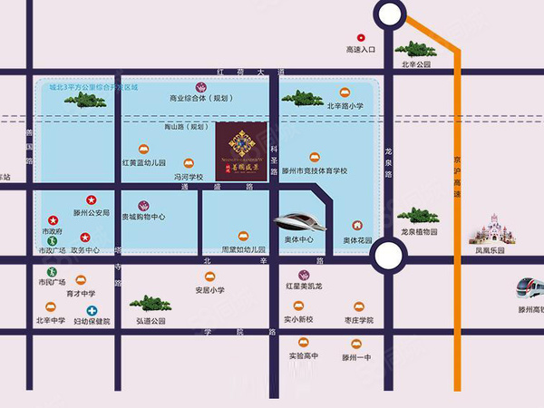 城建善国盛景楼盘区位规划