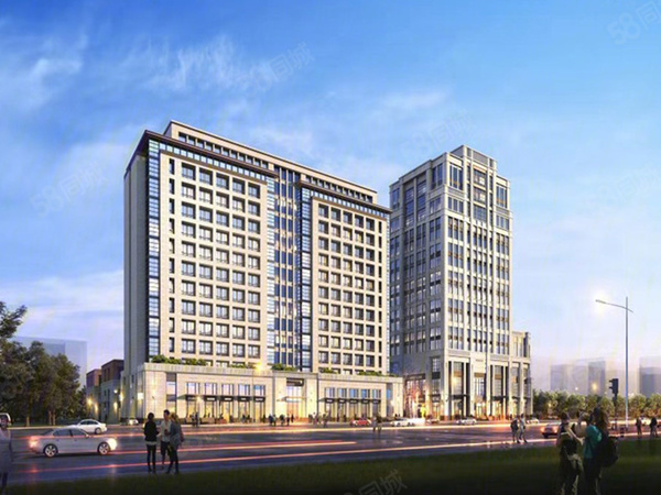 亳州大学城文化商业广场楼盘建筑物外景
