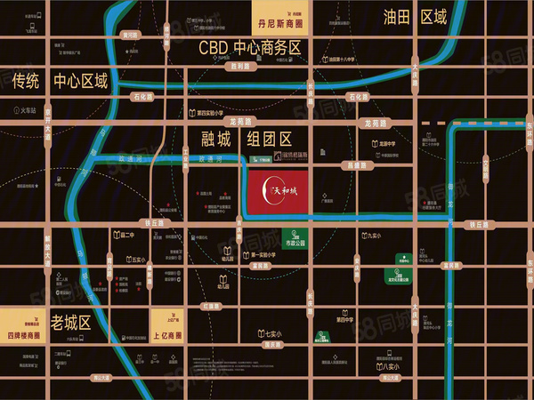 汇丰天和城楼盘区位规划