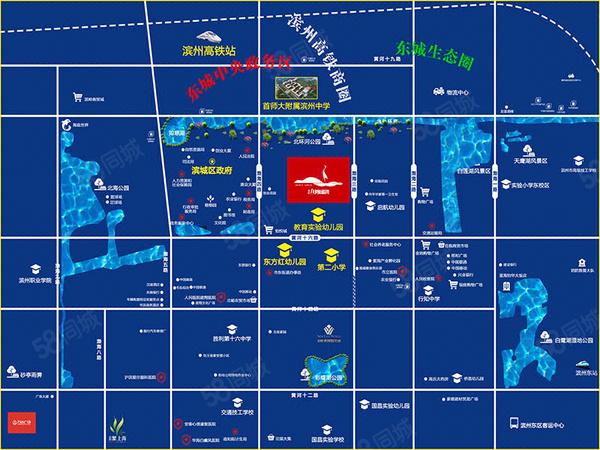 金居·印象蓝湾楼盘区位规划