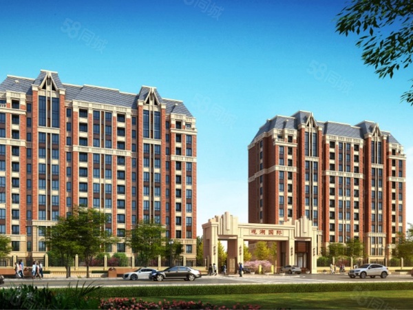 万合观湖国际小区楼盘建筑物外景