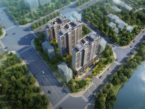 君悦华府楼盘建筑物外景