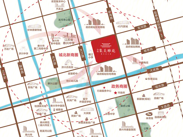 金科集美雅苑楼盘区位规划