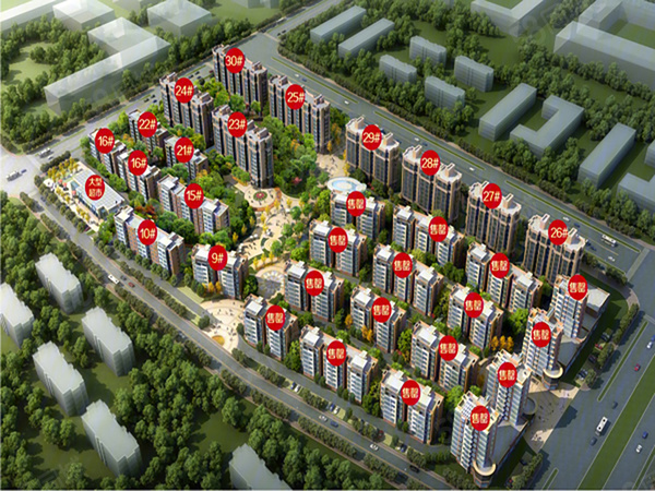 香阁里拉花园楼盘建筑物外景