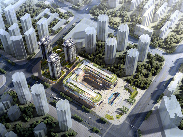 广安永利时代广场楼盘建筑物外景