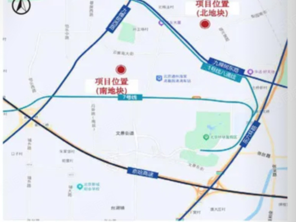 城市副中心03組團收儲項目地塊樓盤(pán)區位規劃