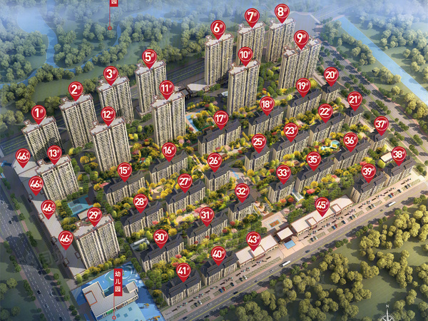 锦绣蘭湾楼盘建筑物外景