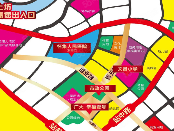 广大幸福壹号楼盘区位规划