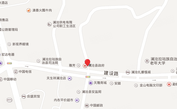 澜沧县惠民乡旅游小镇楼盘区位规划
