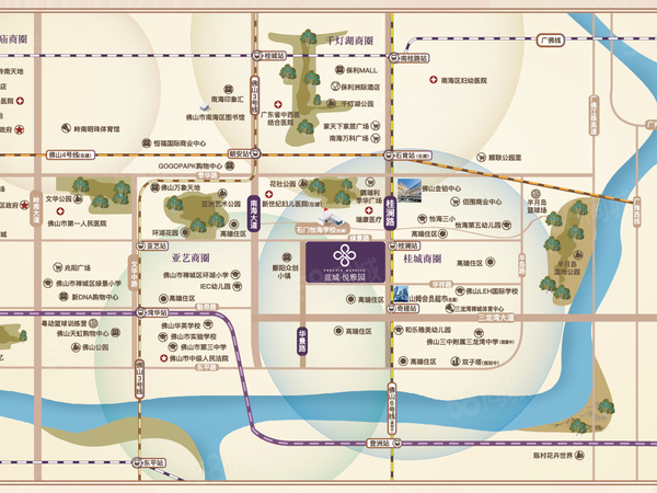 蓝城悦雅园,佛山蓝城悦雅园房价,星有潮鸣园,蓝城悦雅园物业、户型图、周边配套和交通详情_佛山58爱房