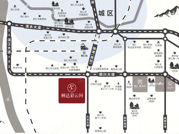 彩云间楼盘区位规划