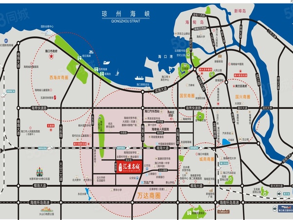 展兴汇景名城楼盘区位规划