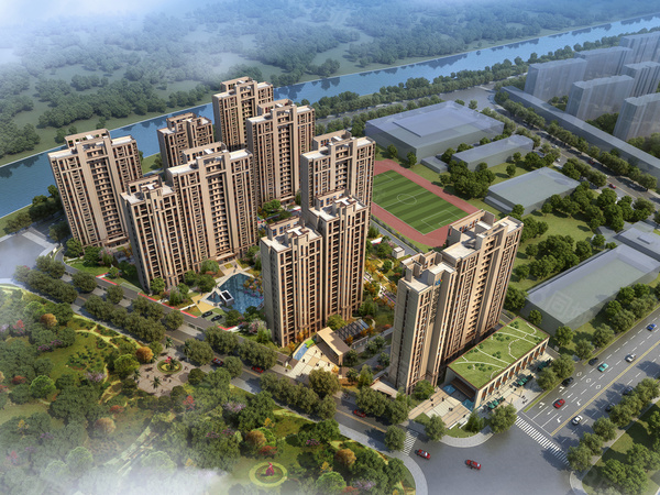 宝业爱多邦楼盘建筑物外景
