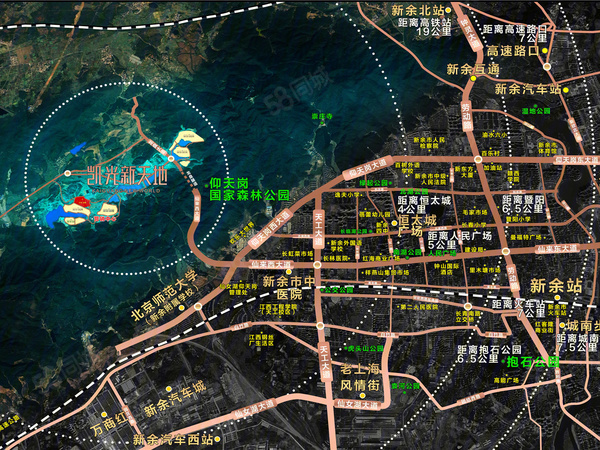 凯光新天地.庄园楼盘区位规划