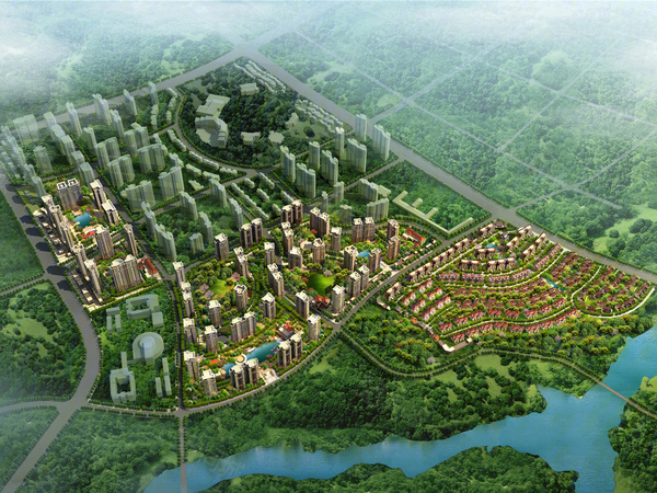 铜仁·恒大山湖郡楼盘建筑物外景