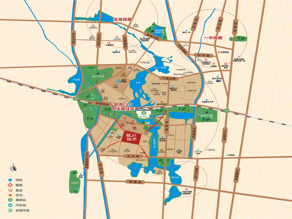 银川院子2期.兴珺府楼盘建筑物外景