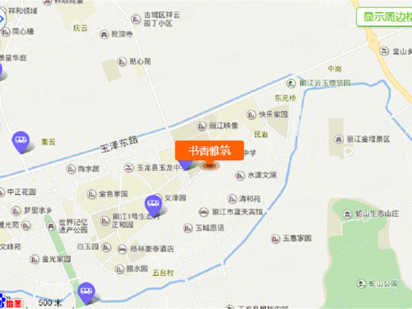 书香雅筑楼盘区位规划