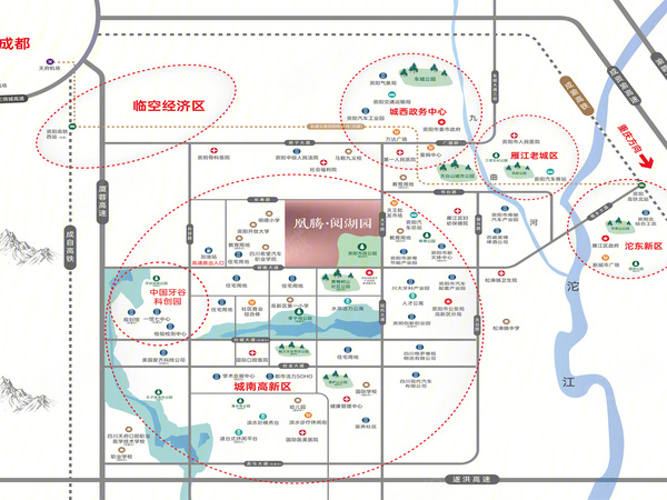 凰腾·阅湖园·城市书香楼盘区位规划