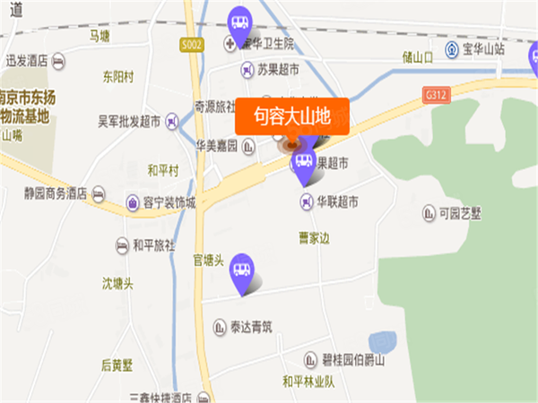 句容大山地楼盘区位规划