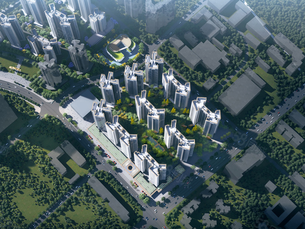 禹洲·香山首府楼盘建筑物外景