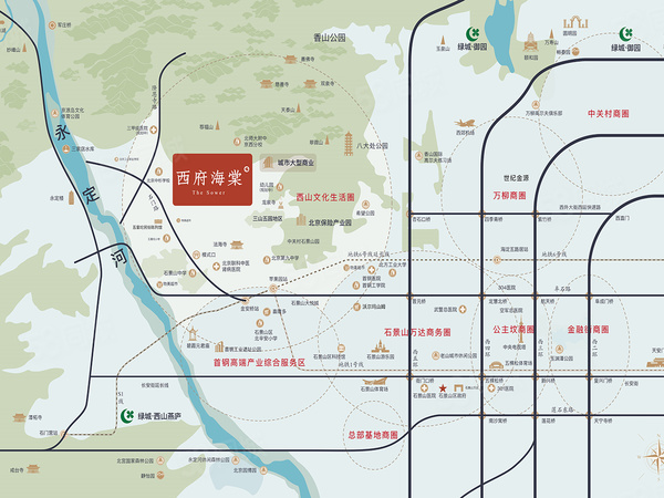 綠城西府海棠樓盤區(qū)位規(guī)劃