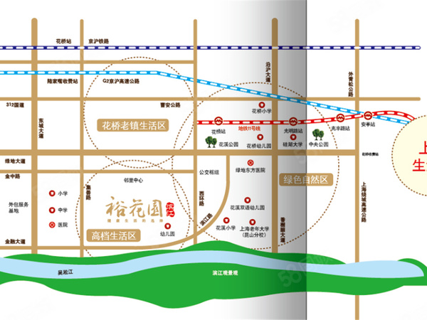 滨江裕花园区位图