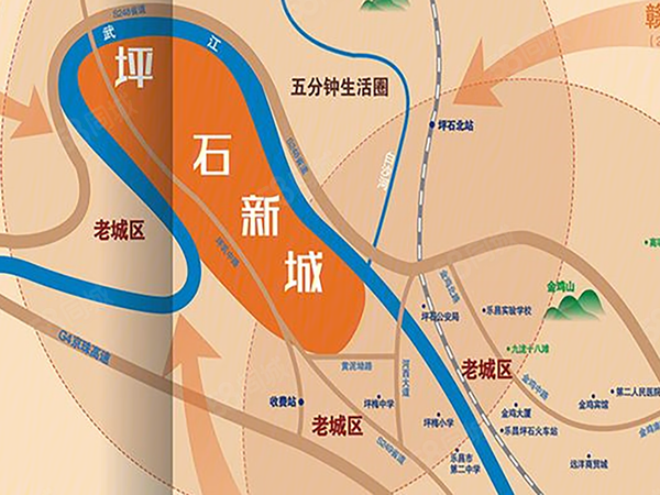 坪石新城楼盘区位规划