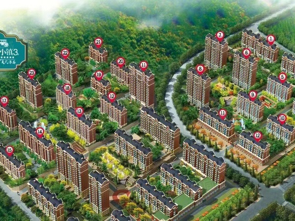 英伦小镇楼盘建筑物外景