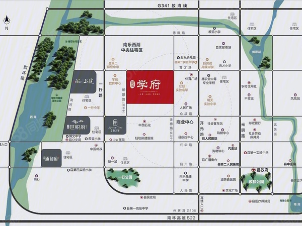 建润学府楼盘区位规划