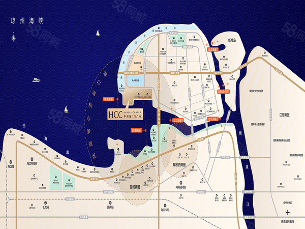 华彩·海口湾广场楼盘区位规划
