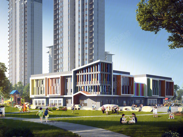 滨江华府楼盘建筑物外景