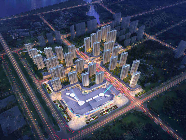 鄂州吾悦广场楼盘建筑物外景