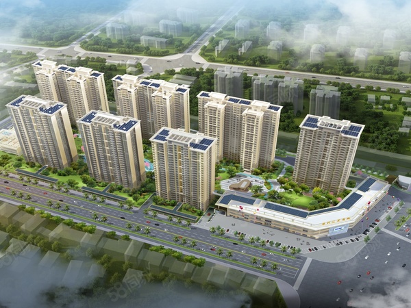 展兴汇景名城楼盘建筑物外景