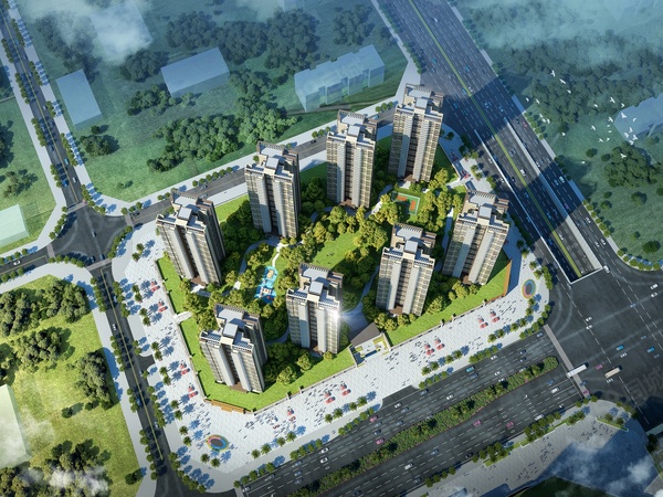 云盛瑶台楼盘建筑物外景