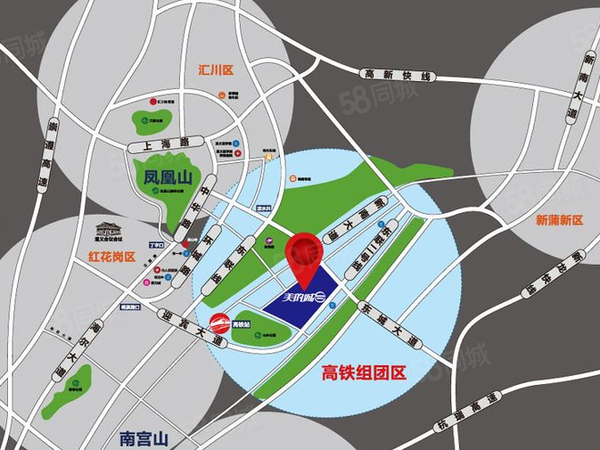 美的城楼盘区位规划