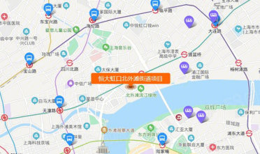 恒大虹口北外灘街道項目[ 虹口 北外灘 ] 東至:旅順路,南至:東大名路