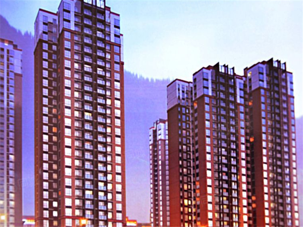嘉绒锦绣尚城楼盘建筑物外景