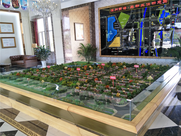 西海英郡规划沙盘