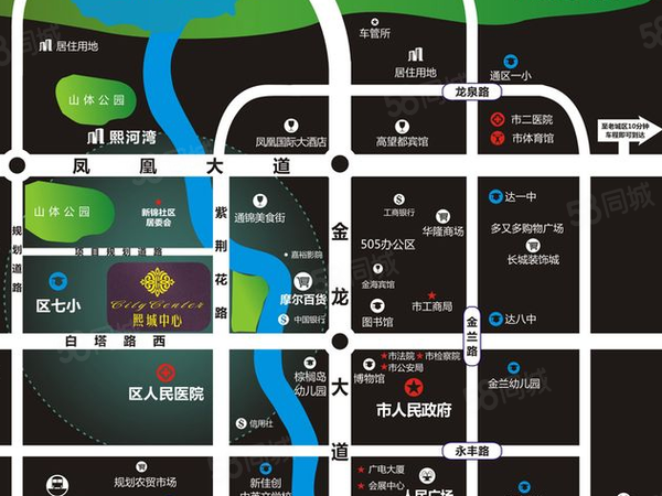 熙城中心,达州熙城中心房价,户型图,周边配套和交通详情-达州58同城