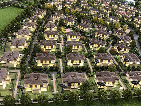 江口水镇规划沙盘