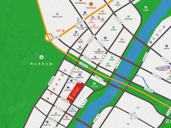 恒茂峰汇楼盘区位规划