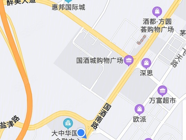 大中华白酒交易中心楼盘区位规划
