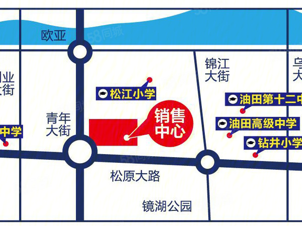 阳光佳苑地理位置示意图