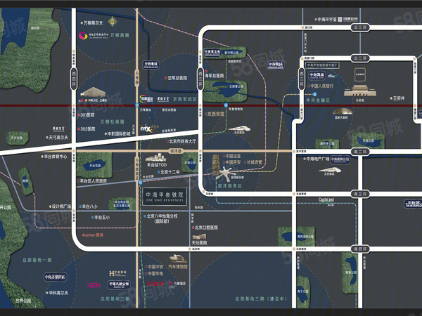 中海甲叁號(hào)院樓盤區(qū)位規(guī)劃