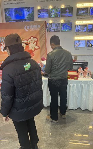 今天看房的人很多.