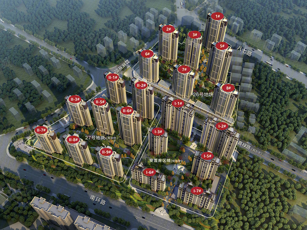 世茂璀璨狮城楼盘建筑物外景