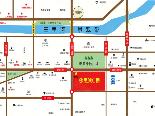 军隆广场二期楼盘区位规划