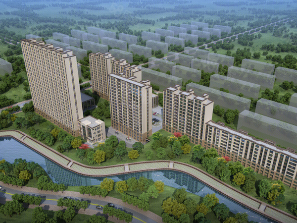 春和景明楼盘建筑物外景